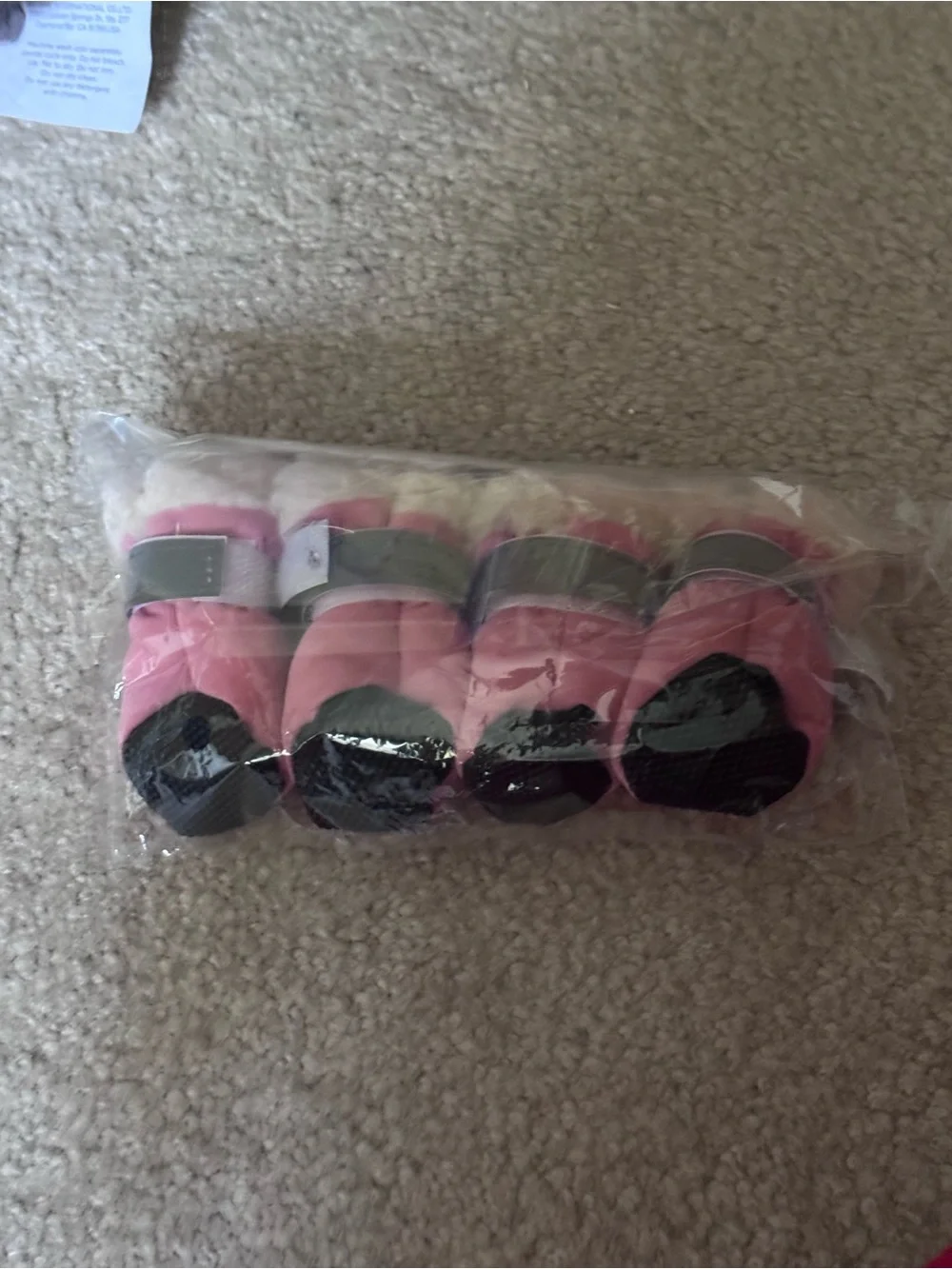 Cozy Anti-Slip Dog Ugg Boots Winter Dogs Puppy Boots & Paw Protector Light Pink